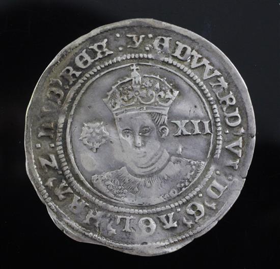 An Edward VI silver shilling, circa 1552,